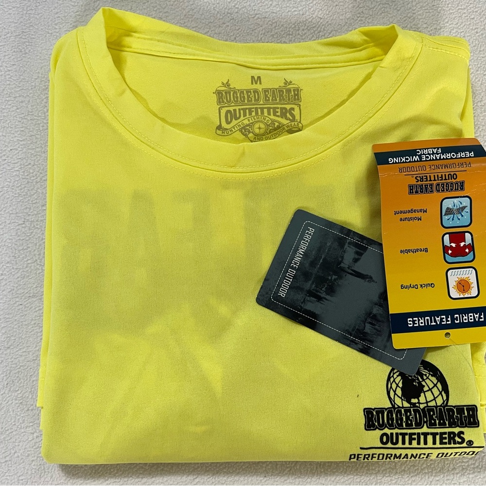🔥RUGGED EARTH OUTFITTERS PERFORMANCE OUTDOOR MENS FISHING GRAPHIC MEDIUM TSHIRT